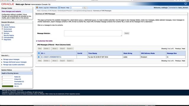 Java program for posting messages to Weblogic JMS (Java Messaging Service) Queue смотреть онлайн