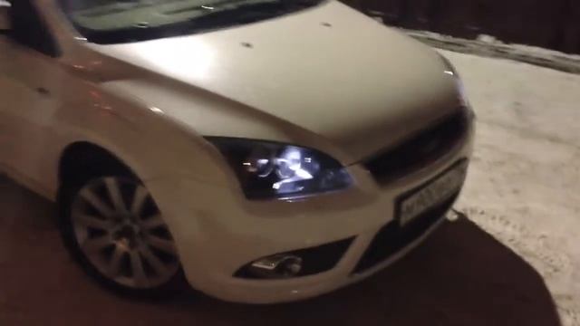 Полная оклейка Ford Focus в пленку белый ксералик в Томске смотреть онлайн