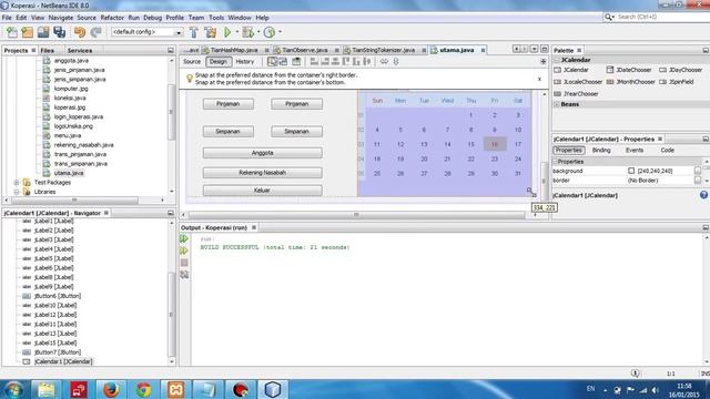 How To Connection Database In Netbeans & Import Library JCalendar - PART 5 смотреть онлайн