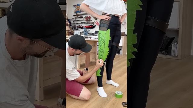 I sewed the most complicated leggings ever! ? #cosplay #diycrafts смотреть онлайн