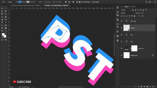 How to Create Glitch Text Effect without Damaging Font - Photoshop Tutorials смотреть онлайн