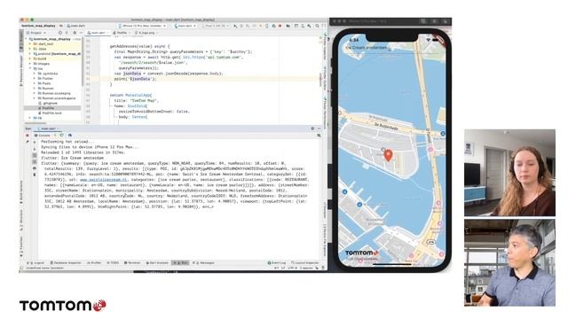 Flutter with the TomTom Search API смотреть онлайн