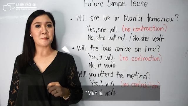 FUTURE SIMPLE TENSE ‖ Basic English Grammar ‖ Aubrey Bermudez смотреть онлайн