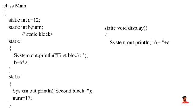 Static keyword and this keyword in Java | OOP's Concept | Java Tutorial смотреть онлайн
