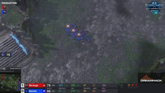 Strange vs Denver PvZ - Group B Stage 2 - WCS Valencia 2017 - StarCraft II смотреть онлайн