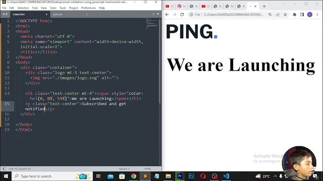 How To Make Email Validation Using Html & CSS | Valid & Invalid Email Check In JavaScript смотреть онлайн