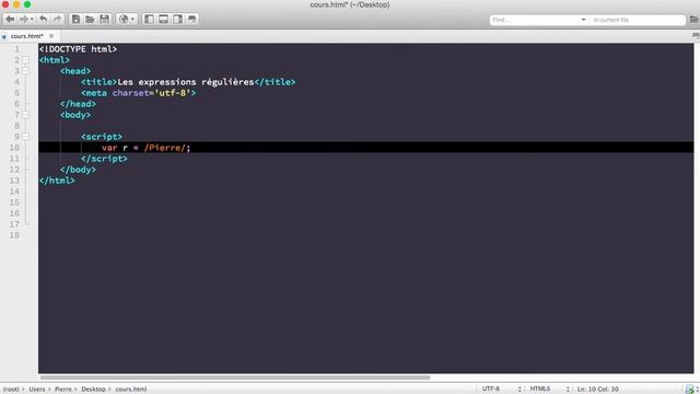 COURS COMPLET JAVASCRIPT [47/65] - Découverte des expressions régulières смотреть онлайн