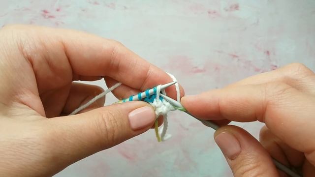 Многоцветный узор спицами Чешуя/  Фактурный, легкий / Multicolor knitting pattern