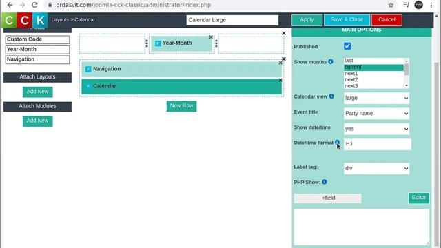How add calendar to your joomal site смотреть онлайн