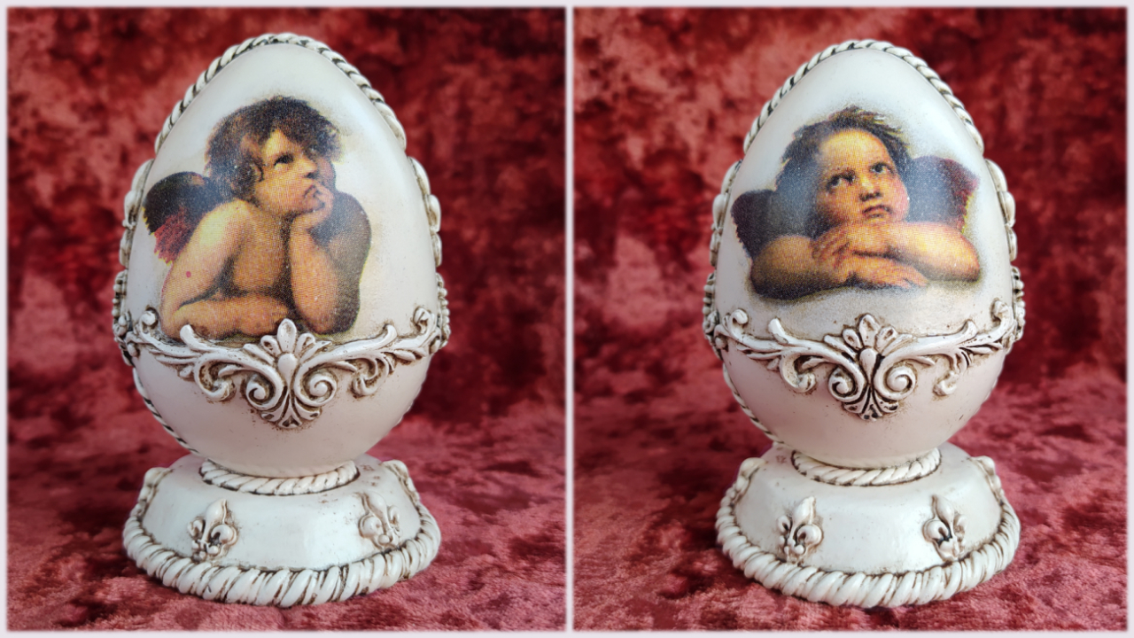 Декупаж и рельефный декор в винтажном стиле DIY craft blank Air dry clay decor Самодельная заготовка смотреть онлайн