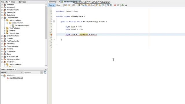 Type Casting Error in Java смотреть онлайн