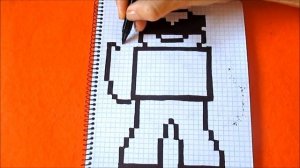 Вольт Бравл Старс Как рисовать по клеточкам Простые рисунки How to Draw Surge Brawl Stars Pixel Art