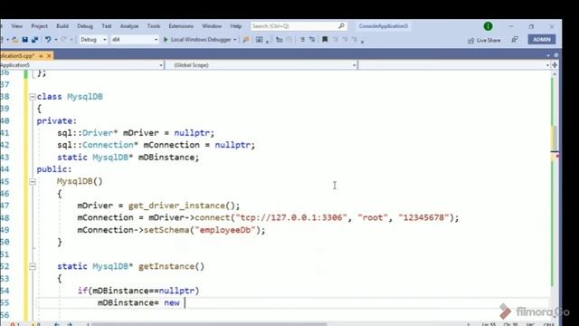 Executing SQL query in C++ using mysql c++ connector Tutorial смотреть онлайн