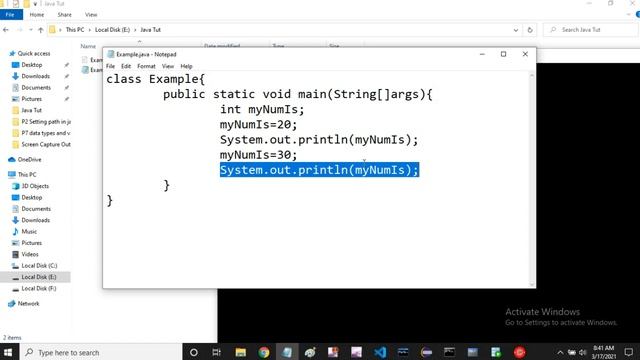 Java Tutorial : Variables and Keywords In Java | part 8 смотреть онлайн
