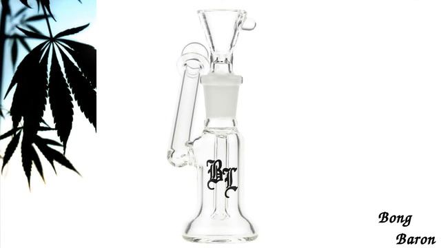 Black Leaf Glass Mini Bubbler with Fixed Slit смотреть онлайн