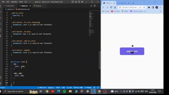 How to make Add to Cart Button with animation || By using HTML, CSS & JavaScript #coding смотреть онлайн
