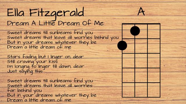 Ella Fitzgerald - Dream A Little Dream On Me UKULELE TUTORIAL W/ LYRICS смотреть онлайн