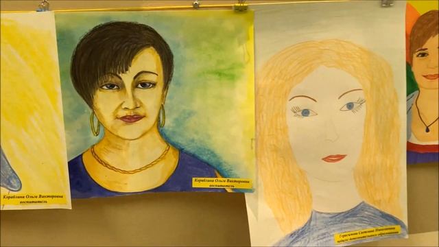 Выставка детских рисунков - День дошкольного работника 2021 смотреть онлайн