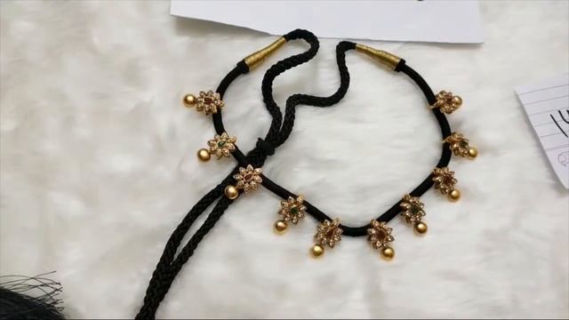 Matte Finish Black Dori Thread Necklace Jewellery Priyanka Kollections 7995074347 смотреть онлайн