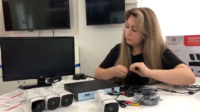 Гид по установке готового комплекта видеонаблюдения Owler 5Mp4 смотреть онлайн