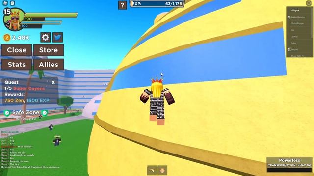 Blox Fruits, BUT ITS DRAGONBALL?!? Playing the New Dragon Orbz Game on Roblox смотреть онлайн