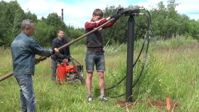 Сваекрут гидравлический 8408 Hm .Бензо-масло станция. смотреть онлайн