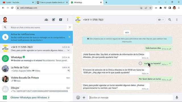 Como integrar CHATGPT en WHATSAPP 2023 ? chatbot ai tutorial смотреть онлайн