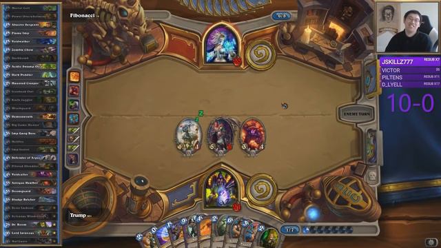 Hearthstone: Trump - Рождественское Чудо - Trump VS Fibonacci (Чернокнижник против мага) смотреть онлайн