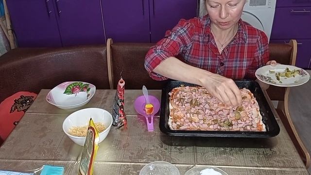 Как Мы Приготовили Пиццу. Деревенская Жизнь. смотреть онлайн