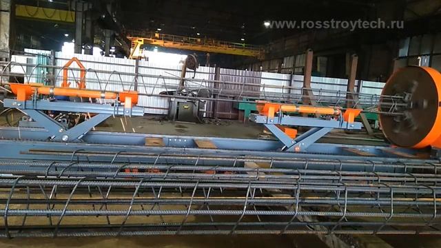 Станок для буронабивных свай UWS. Производство каркасов смотреть онлайн
