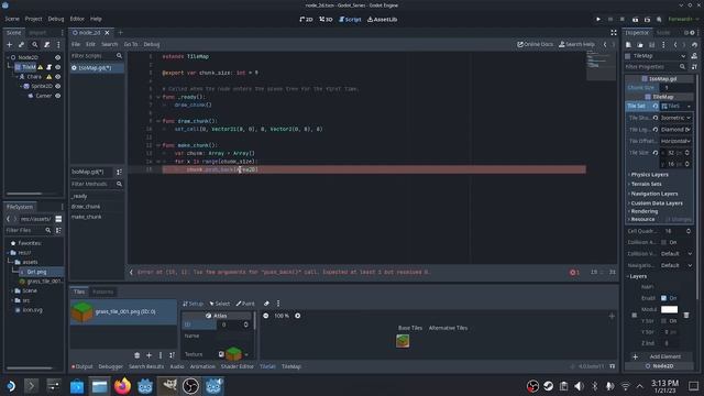 Godot 4 - Chunk Generation, centering a player on the chunk смотреть онлайн