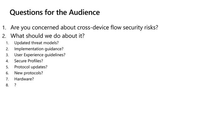 Risk Mitigation for Cross Device Flows смотреть онлайн