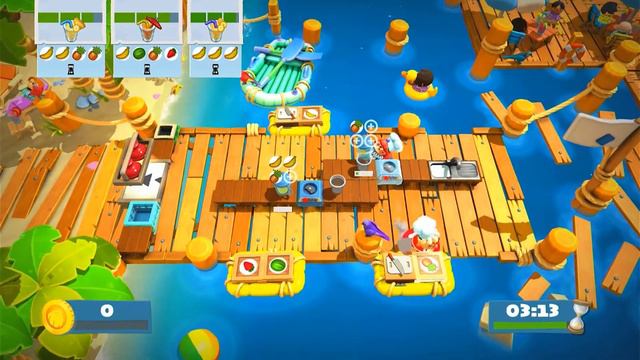 Overcooked 2 | Surf 'n' Turf DLC Level 1 to 3 смотреть онлайн