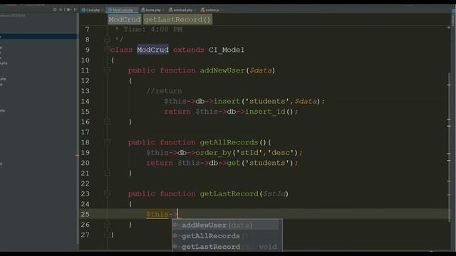 Showing records on view using ajax in Codeigniter | CRUD operation | database with Ajax смотреть онлайн