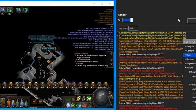 Blight Bot POE crucible 3.21, TD path of exile full afk смотреть онлайн