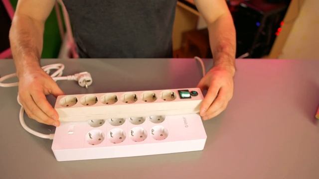 Сетевой фильтр ORICO с USB портами на 8 розеток и 5 USB разъемов смотреть онлайн