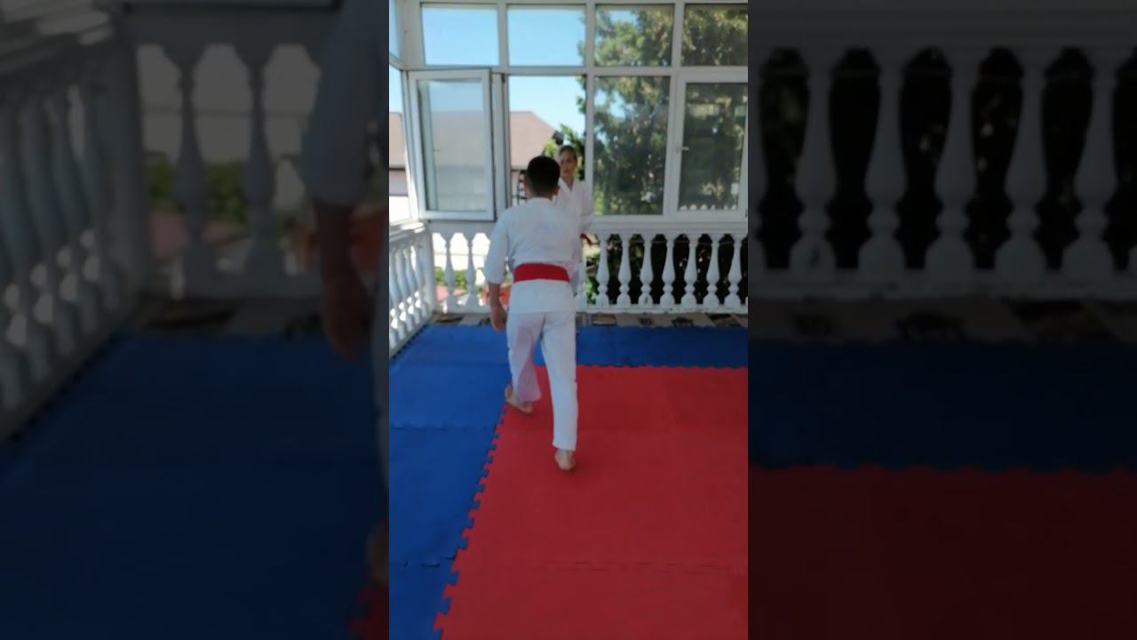 Тренировка по айкидо в Сочи: шомэн учи - икке омотэ, 14.07.2024 #shorts