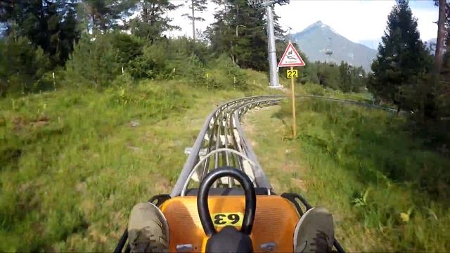 Alpine coaster Imst, Austria. Best coaster in the world !!! смотреть онлайн