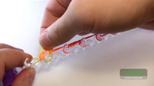 Браслет ЧЕШУЯ ДРАКОНА ♦♦♦♦♦ из резинок на станке ♦♦♦♦♦ Как плести из резинок Rainbow loom