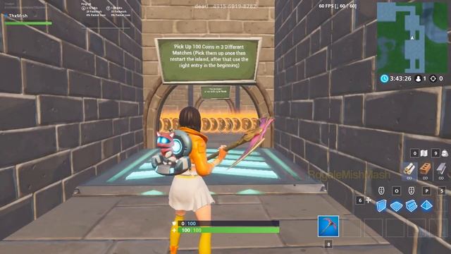 Collect 50 shoes / basketballs in creative mode | Collect 100 coins | Clutch / Grind challenges смотреть онлайн