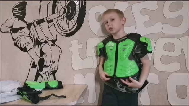 Детская защита для питбайка. Распаковка смотреть онлайн