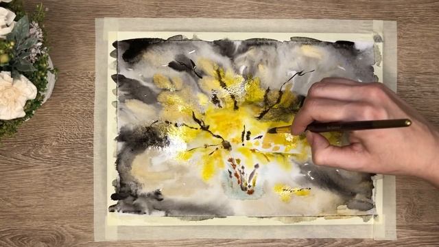 Акварель по сырому. Натюрморт. вместе с Анной Зак смотреть онлайн