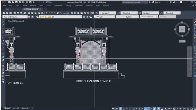 Autodesk AutoCAD 2022 SMALL TEMPLE DESIGN смотреть онлайн