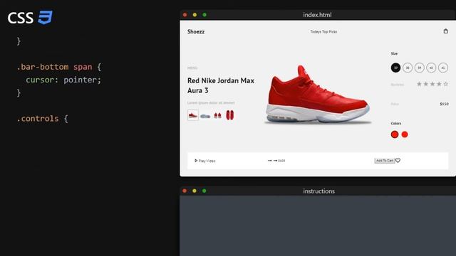 Build An Advanced Shoe Store With Modern Animations From Scratch | HTML, CSS, Javascript смотреть онлайн