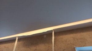 Делаю нишу под шторы с подсветкой, в тканевом потолке Касли