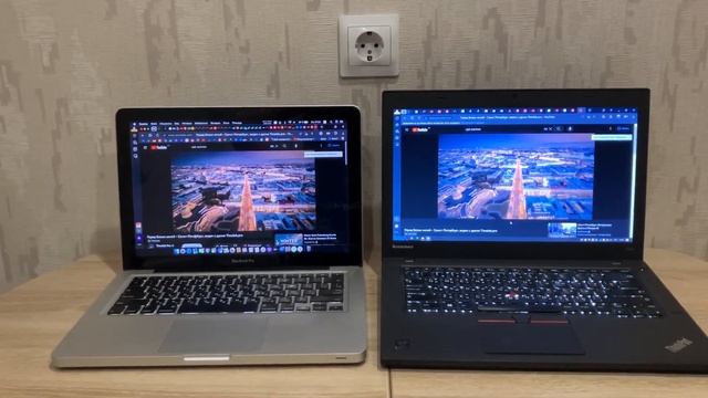 Macbook Pro 13 2012 vs Thinkpad T450 (IPS vs TN) смотреть онлайн