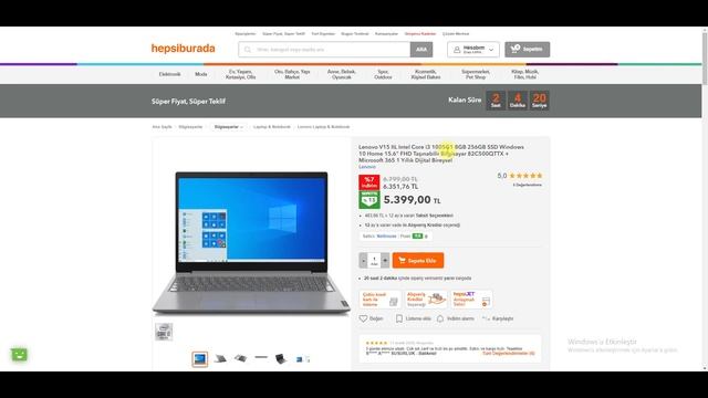 Lenovo V15 IIL Intel Core i3 1005G1 8GB 256GB SSD Windows 10 Home 15.6" смотреть онлайн