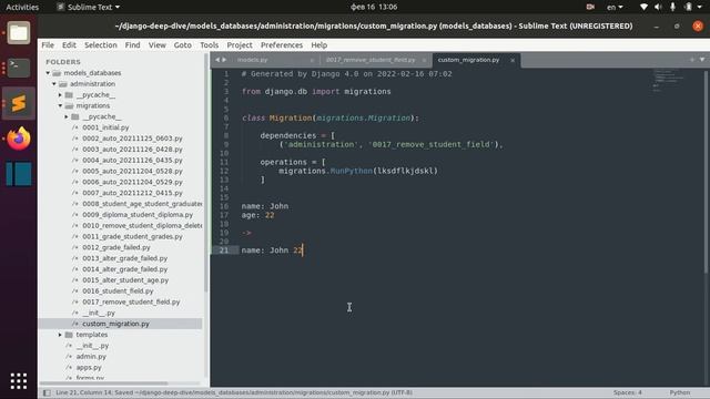 Django Full Course - 21.1 - Advanced Migrations. Reverse, squash, custom fields, migrate data смотреть онлайн