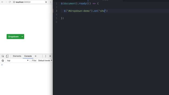 Bootstrap 4 中文教程：Dropdown：方法与事件 смотреть онлайн