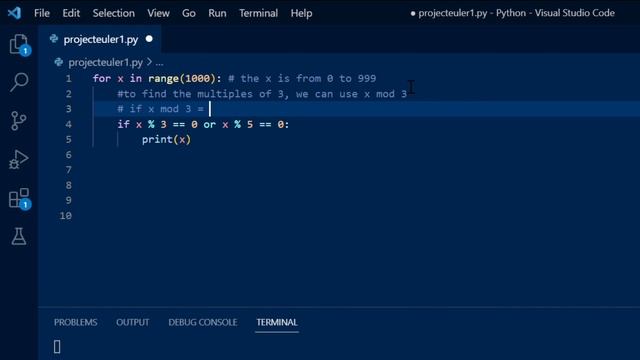 Project euler 1 in python with rude buster смотреть онлайн